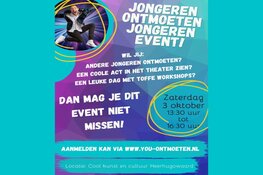 Jongeren ontmoeten jongeren tijdens event in Theater Cool