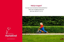 Ren mee van 24 t/m 31 oktober voor Stichting Hartekind