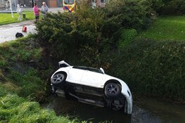 Moeder en dochter geraken met auto in sloot Noord-Scharwoude