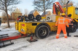 Auto in de sloot in Heerhugowaard
