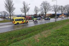 Gewonde bij kop-staart botsing op N242