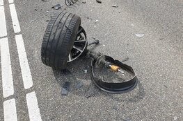 Veel schade bij ongeval Noord-Scharwoude