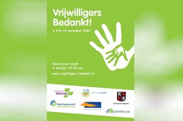 Start inschrijven 'vrijwilligers bedankt 2021