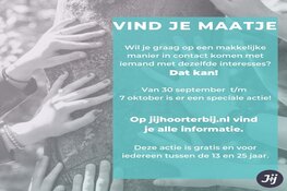 In gemeente Dijk en Waard is tijdens Week tegen Eenzaamheid een leuke actie voor jongeren.