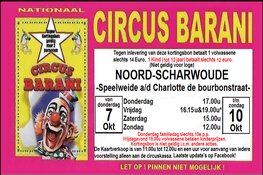 Circus Barani komt naar Noord-Scharwoude