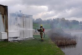 Brand in toiletgebouw Park van Luna