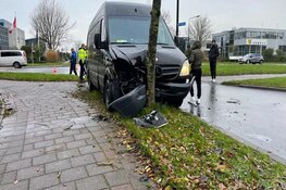 Aanrijding met pakketdienst in Heerhugowaard