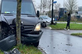 Aanrijding met pakketdienst in Heerhugowaard