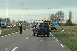 Veel schade bij kop-staartbotsing op N245