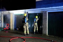 Brand in garagebox in Heerhugowaard