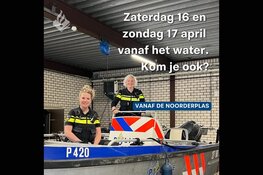 Politie en handhaving geven voorlichting over vaarregels op Noorderplas