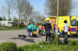 Scooterrijder gewond na botsing in Broek op Langedijk