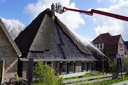 Brand in stolpboerderij te Koedijk