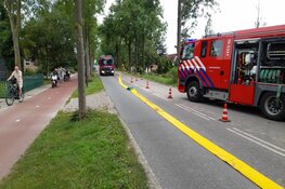 Veel rookontwikkeling bij hooibrand aan Middenweg in Heerhugowaard