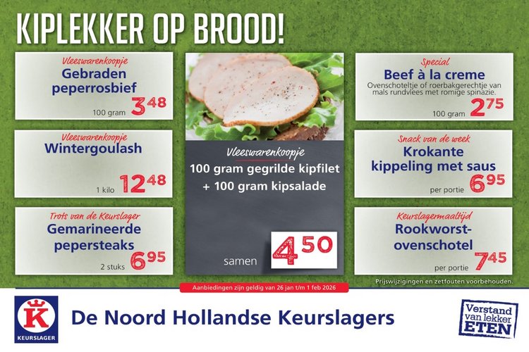 Weekaanbieding bij Ruud Klercq Keurslager