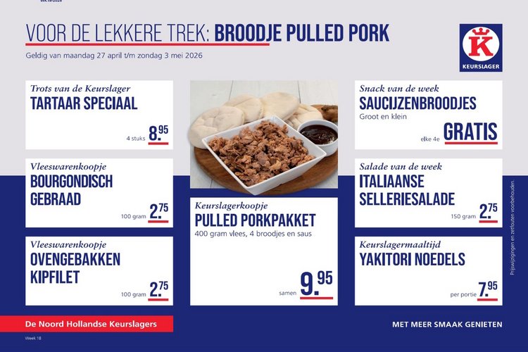 Weekaanbieding bij Ruud Klercq Keurslager