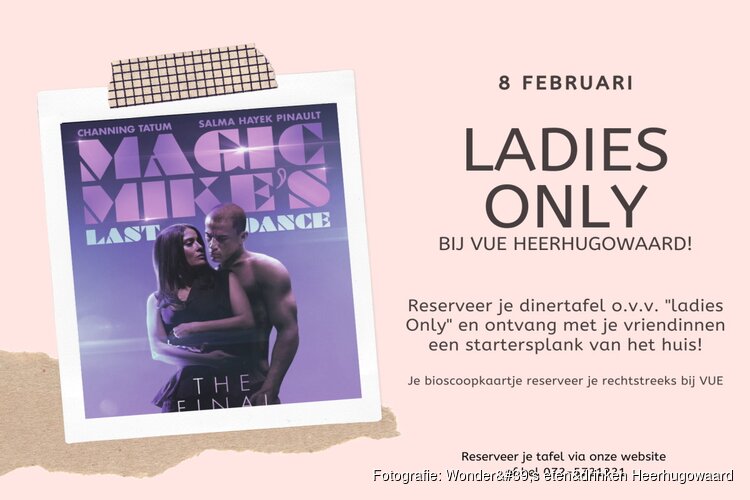 Ladies only op 8 februari