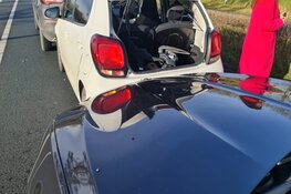Botsing met vier auto&#39;s op N242