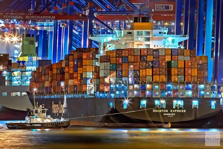Containers verschepen via de zee