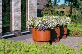 Inspirerende voorbeelden van tuinontwerpen met een cortenstaal plantenbak