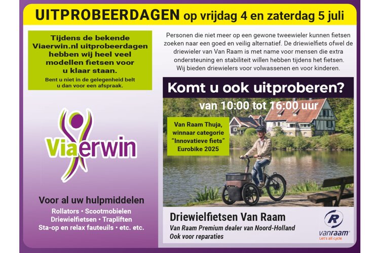Uitprobeerdagen bij ViaErwin