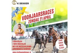 Zondag 21 april: De K.Dekker voorjaarsraces op de Alkmaarse Drafbaan