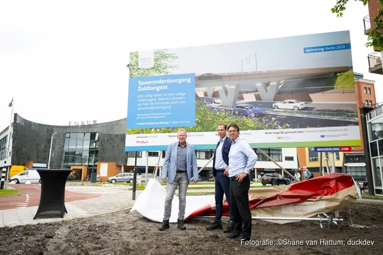 Start bouw spooronderdoorgang Zuidtangent