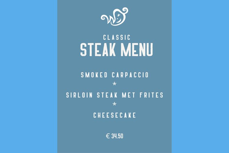 Wonder's Classic Steak Menu is terug