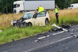 Grote ravage op N9 na ongeluk