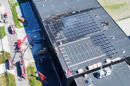 Grote brand bij bedrijf in Heerhugowaard