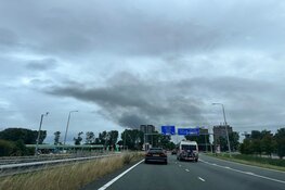 Grote brand bij winkel op Europaboulevard