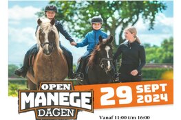 Open Manege Dagen. Kom 29 september naar De Steenen Kamer