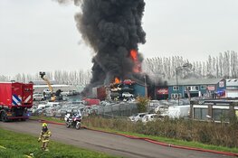 Grote brand aan de Overtoom in Heerhugowaard