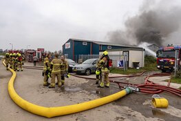 Grote brand aan de Overtoom in Heerhugowaard