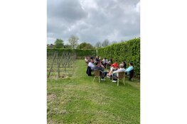 Een winters plaatje, maar het voorjaar komt er aan bij De Koen