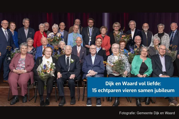 Dijk en Waard vol liefde: vijftien echtparen vieren hun huwelijksjubileum
