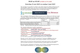 HAP en STAP in Dijk en Waard:  Zaterdag 31 mei 2025 en zondag 1 juni 2025