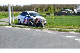 Motorrijder onderuit op A.C. de Graafweg