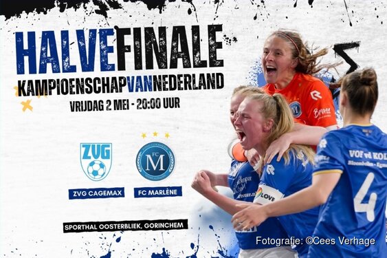 FC Marlène VR1 start halve finale tegen ZVG Cagemax