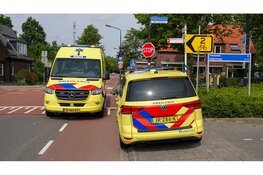 Fatbike botst met vrouw op fiets, vrouw naar het ziekenhuis