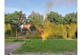 Brand bij speelplaats aan Hemelboog-Binnen in Heerhugowaard