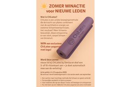 Win een luxe yogamat met ChiLates logo!