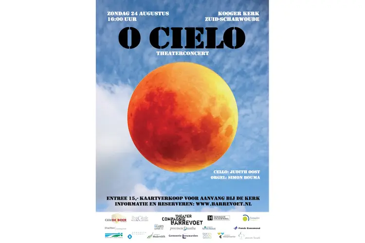 Theaterconcert ‘O CIELO’ in de Kooger Kerk in Zuid-Scharwoude