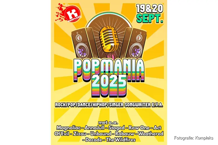 Popmania 2025: Heerhugowaard maakt zich op voor een muzikaal feest!