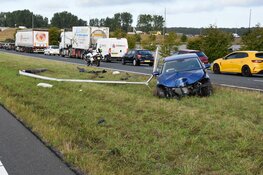 Veel schade en vertraging na ongeval op N242
