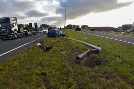 Veel schade en vertraging na ongeval op N242