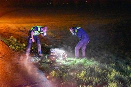 Brandende scooter aangetroffen langs fietspad in Heerhugowaard