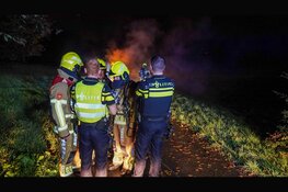 Brandende scooter aangetroffen langs fietspad in Heerhugowaard
