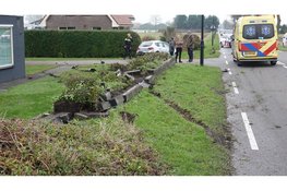 Auto flink beschadigd na ongeval in Heerhugowaard