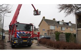 Kraai komt vast te zitten bij dakkapel in Heerhugowaard